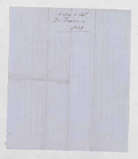 Account & Receipt , 1857