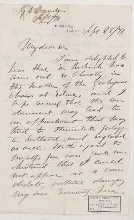 Letter, 28 September 1870