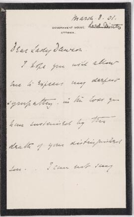 Letter, 8 March 1901