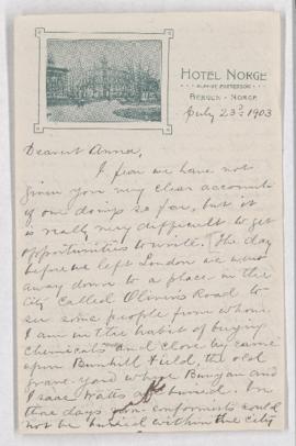 Letter, 23 July 1903