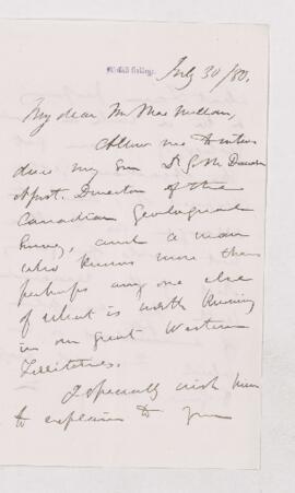 Letter, 30 July 1880