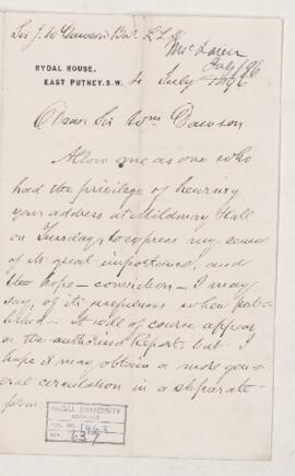 Letter, 4 July 1896