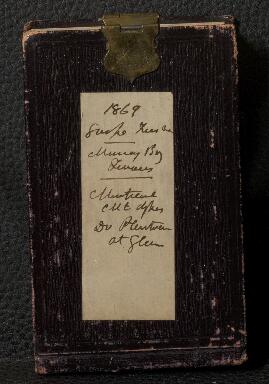 Notebook – Gaspé, Murray Bay, Mount Royal, 1869