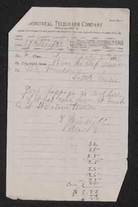 Telegram, 5 July 1876