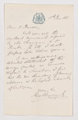 Letter, 18 January 1883