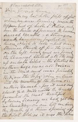 Letter, January 1857
