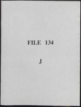 Correspondence - "J"