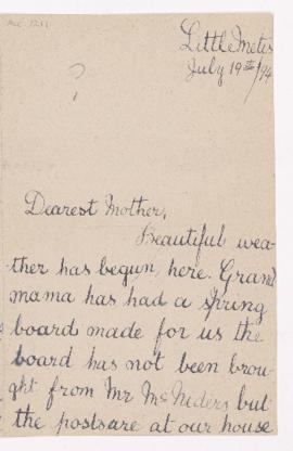 Letter, 19 July 1894