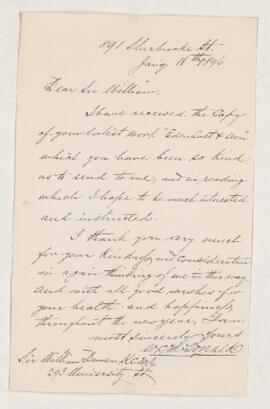 Letter, 16 January 1896