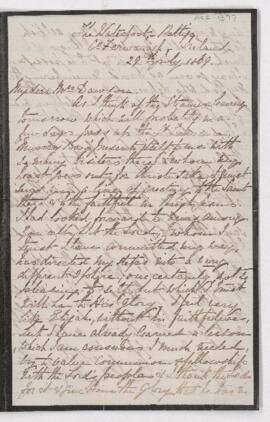 Letter, 29 July 1869