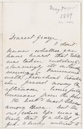 Letter, 7 May 1889