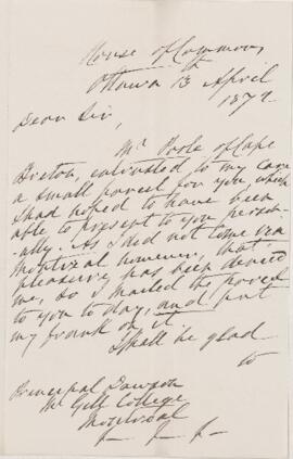 Letter, 13 April 1872