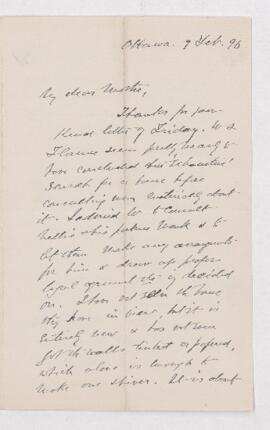 Letter, 9 February 1896