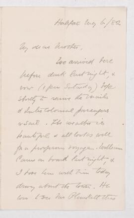 Letter, 6 May 1882