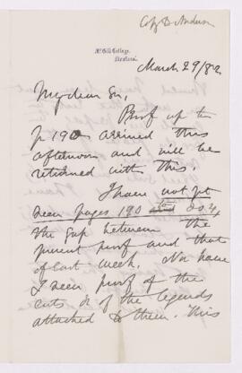 Letter, 29 March 1882