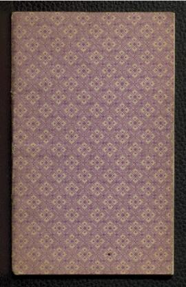 Notebook, possibly kept while in Nova Scotia