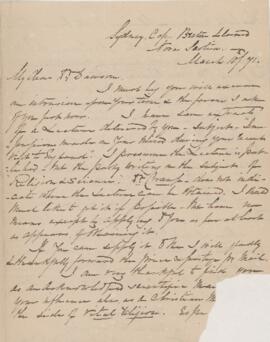 Letter, 10 March 1871.
