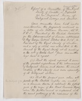 Report of a Committee of the Annual of the Royal Society of Canada on proposals for an Imperial U...