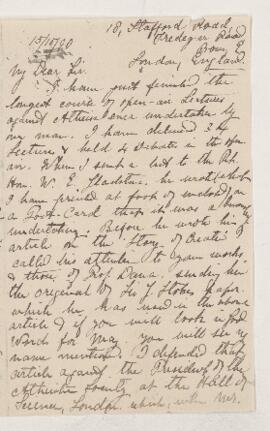 Letter, 15 October 1890