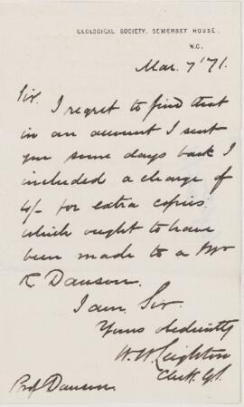 Letter, 7 March 1871.