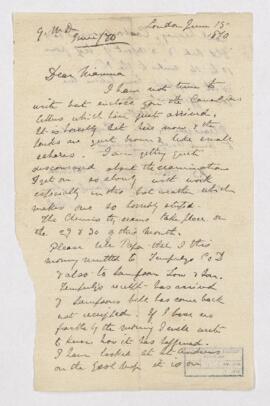 Letter, 15 June 1870