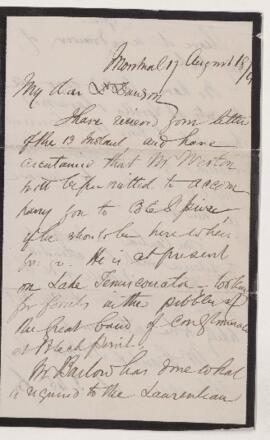 Letter, 18 August 1874