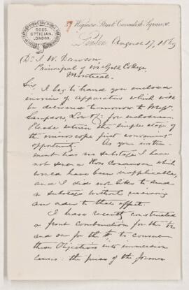 Letter, 17 August 1869