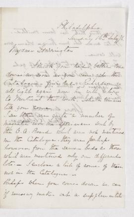 Letter from A.R.C. Selwyn to B.J. Harrington.