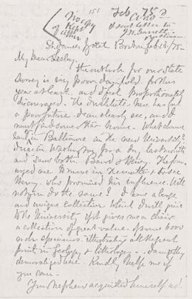 Letter, 18 February 1875