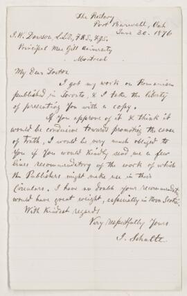 Letter, 30 June 1876