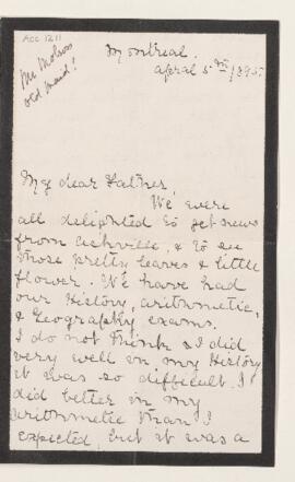 Letter, 5 April 1895