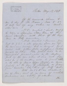Letter, 17 May 1849