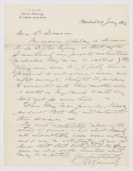 Letter, 29 January 1883