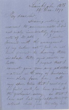 Letter, 19 December 1871
