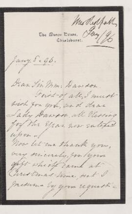 Letter, 8 January 1896