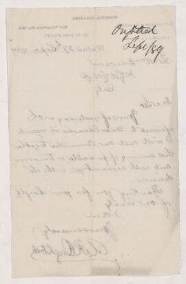 Letter, 27 September 1889