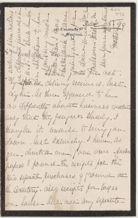 Letter, 5 December 1899