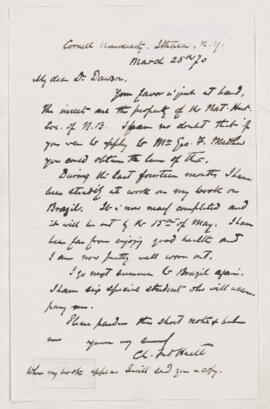 Letter, 26 March 1870