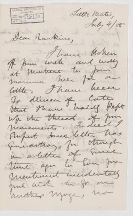 Letter, 4 July 1888
