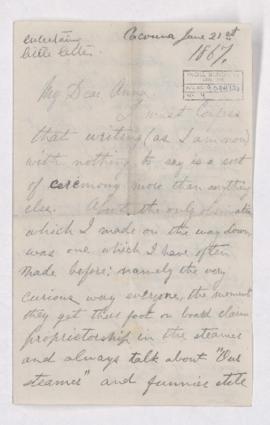 Letter, 21 June 1867