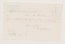 Account, 10 January 1857