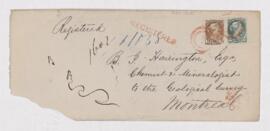 Official check for fees for Bernard's investigation into the "subterranean disturbances at S...
