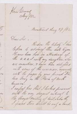 Letter, 29 August 1882