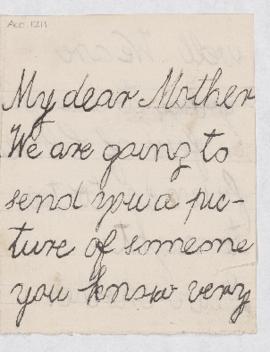 Child's letter from Bernard