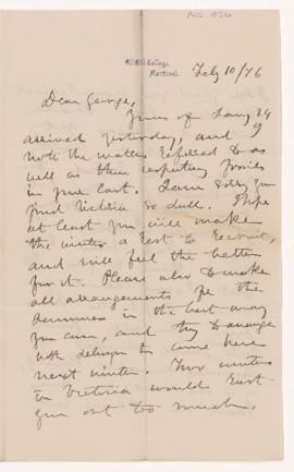 Letter, 10 February 1876
