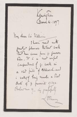 Letter, 4 March 1897