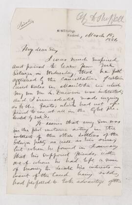 Letter, 18 March 1881