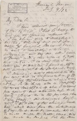 Letter, 4 July 1872