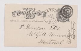 Letter, 7 November 1882