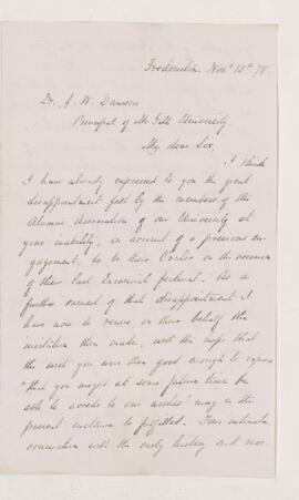 Letter, 12 November 1878